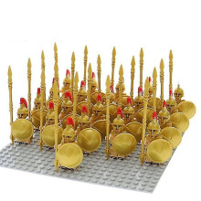 (646) Military Figure Building Block Ancient Roman Warrior Series Spartan Warrior Brick Toy Puzzle Toy