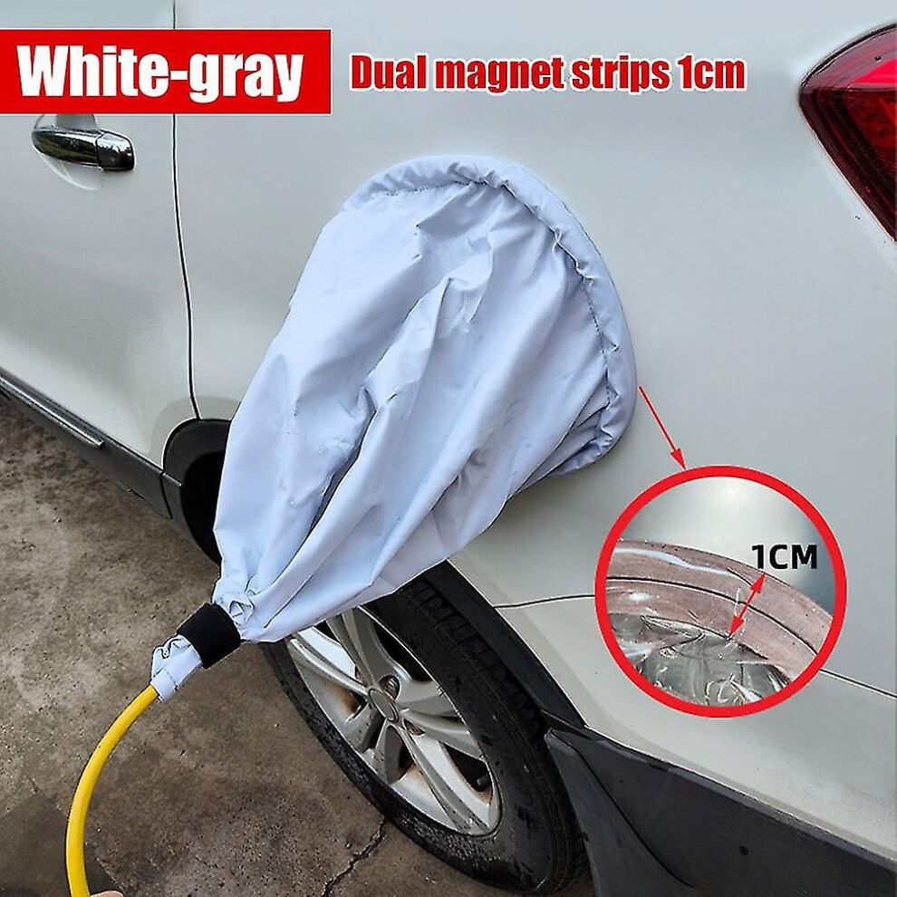 (C) Ev Charger Port Cover Weatherproof Outdoor Charger Port Protection Drawstring Electric Car Charging Parts For Tesla Model 3 Y 4522139482206