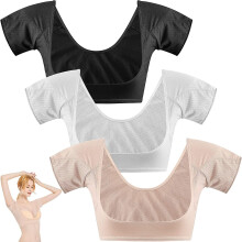 3 Pcs Breathable Sweat Guard Underwear Vest Sweat Absorbing Pads (large) For Women Armpits Sweating Armpit Guards Underarm Sweat Vest For Women Girls