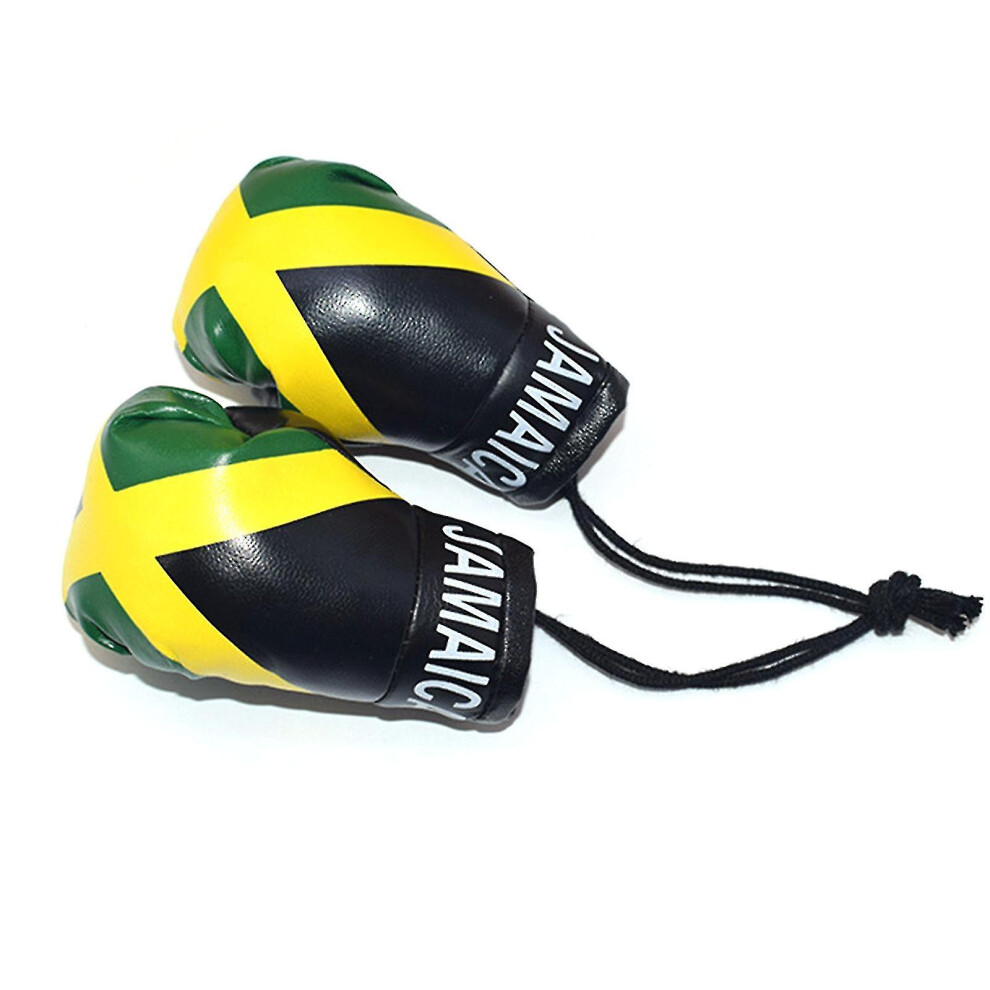 (Jamaica) 10Cm Newborn Photography Props Mini Simulation Boxing Glove Boxing Flag Gloves 9033322838694