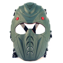 (OTM) Tactical Full Face Paintball Mask Timemen Skull Pc Lens Steel Mesh Safety Goggles Mask Military Hunting Arisoft Protective Mask