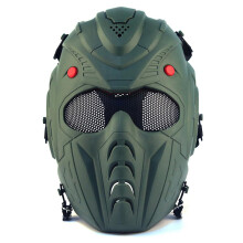 (OGW) Tactical Full Face Paintball Mask Timemen Skull Pc Lens Steel Mesh Safety Goggles Mask Military Hunting Arisoft Protective Mask