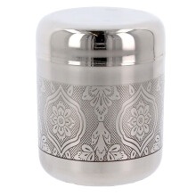 (No8) Stainless Steel Canister Kitchen Storage Tins Jars Tea Coffee Sugar Indian Dabba