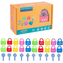 Learning Locks With Keys - Educational Numeric Locks For Number Matching And Counting (children Educational Toys 2-4)