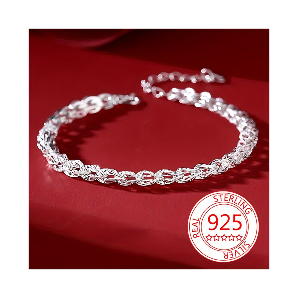 925 Sterling Silver Phoenix Tail Bracelet Female Simple Minimalist Bracelet Jewelry