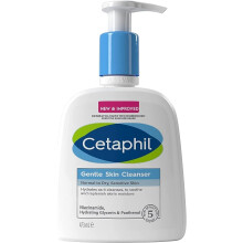 CETAPHIL Gentle Skin Cleanser, 473ml, Face & Body Wash, For Normal ToFree Dry Sensitive Skin, With Niacinamide & Glycerin, Soap