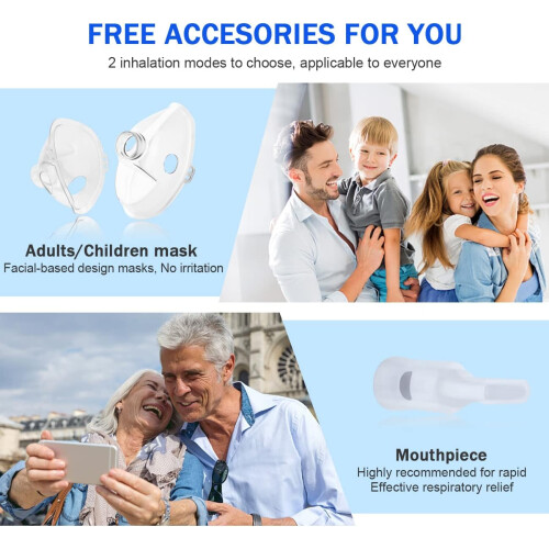 Nebuliser Machine for Adults & Kids, USB-C Rechargeable Nebuliser 2