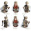 6pcs Wwii Soviet Russian Soldiers Mini Figures Kit 2