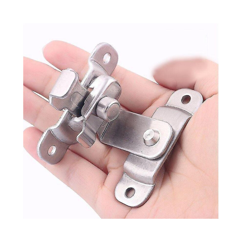 (S) Locks Latches Stainless Steel Right Angle Hasp Latch Lock And Screw 6956162932830