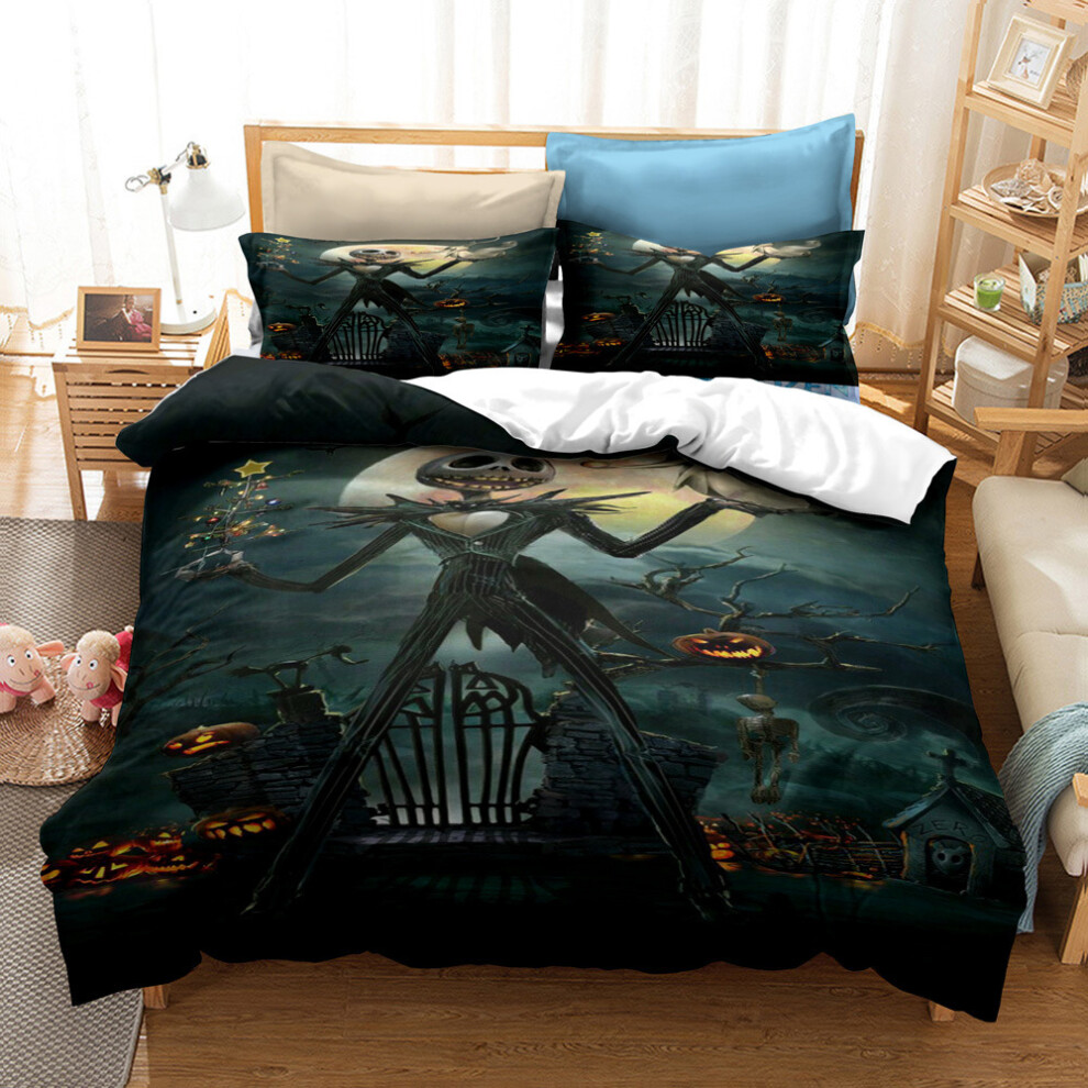 Xcsgsra (Style 15, King(220X240cm/3Pcs)) The Night Before Christmas Bedding Duvet Cover Uk
