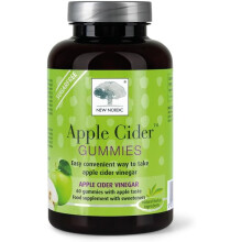 New Nordic Apple Cider Vinegar Gummies 60 pk ACV with The Mother Sugar Free No Sour Taste & Vegan Delicious Natural Apple Flavour for Men and Women