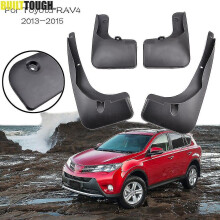 Exquisite 4pcs Set Molded Car Mud Flaps For Toyota Rav4 Xa40 2013 2014 2015 Mudflaps Splash Guards Mudguards Fender Styling Front Rear