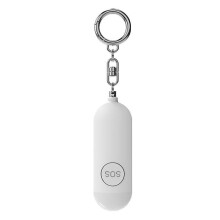 (White) Personal Safety Alarm For Women, 130db Safe Sound Personal Alarm, Personal Security Alarm Keychain With Led Lights
