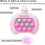 Pop It Game Light Up Fidget Toy, Quick Push Game Console, Whack A Mole Game, Decompression Breakthrough Puzzle Pop Game Machine 3