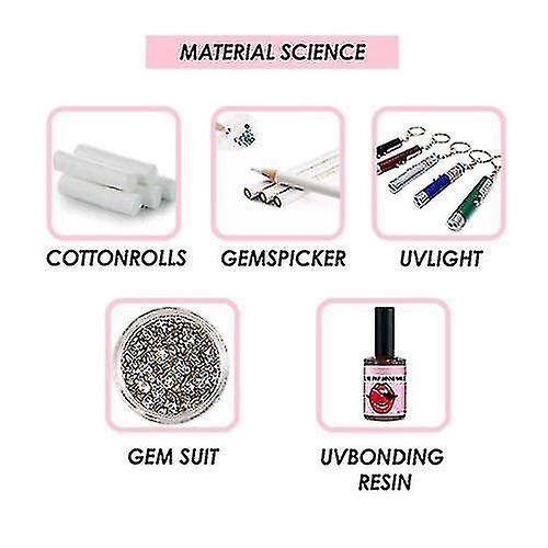 Tooth Gem Kit, Diy Tooth Gem Kit With Curing Light And Glue 2