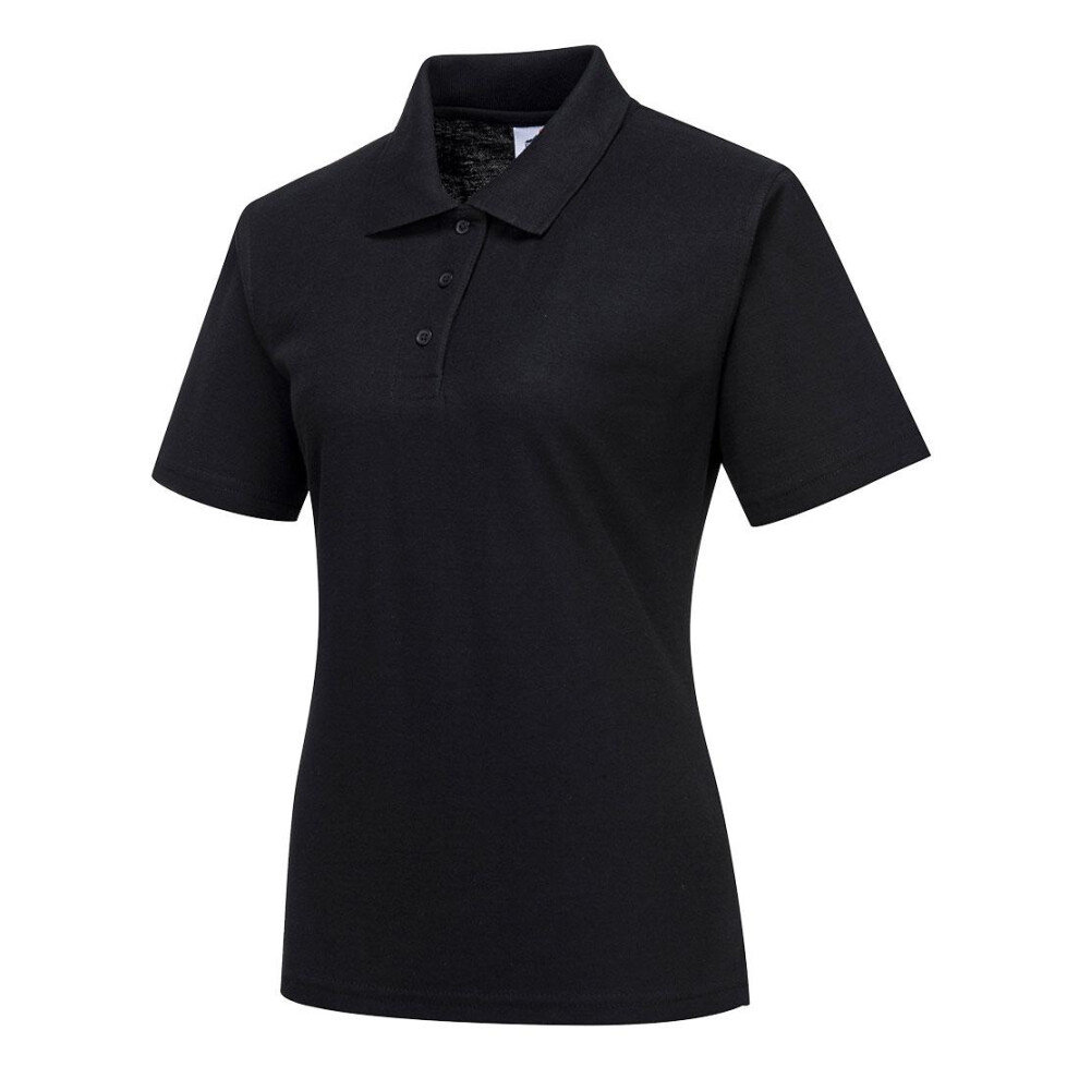 (M, Black) Portwest Womens/Ladies Naples Polo Shirt