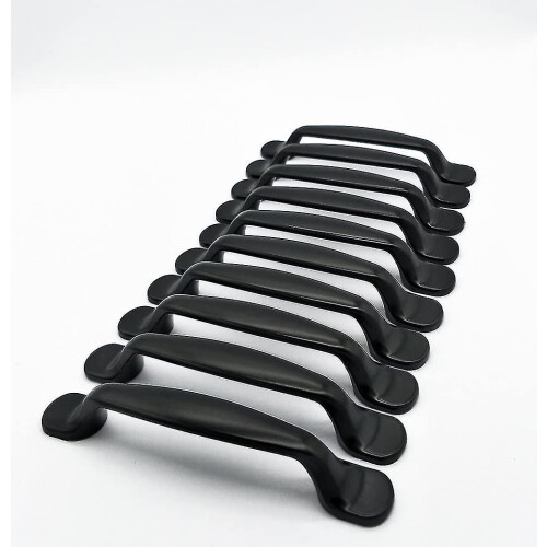 10 Pieces Qrity Black Door Handle Furniture Handle Bar Handle Kitchen Handle Drawer Handle Item Handle Kitchen Accessories Pulls-- 2