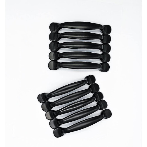 10 Pieces Qrity Black Door Handle Furniture Handle Bar Handle Kitchen Handle Drawer Handle Item Handle Kitchen Accessories Pulls-- 1