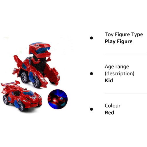 Electric, automatic dinosaur shape-shifter with flashes and sounds 2