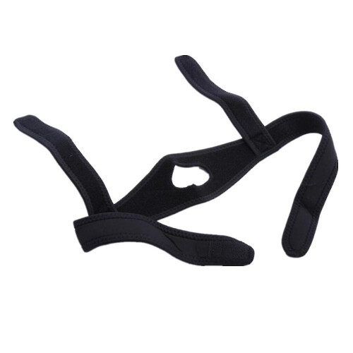 (Black) Adjustable Anti-snore Chin Strap Belt Sleeping Stop Snoring Strap 2