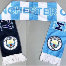 Manchester City Fc Official Football Fade Scarf