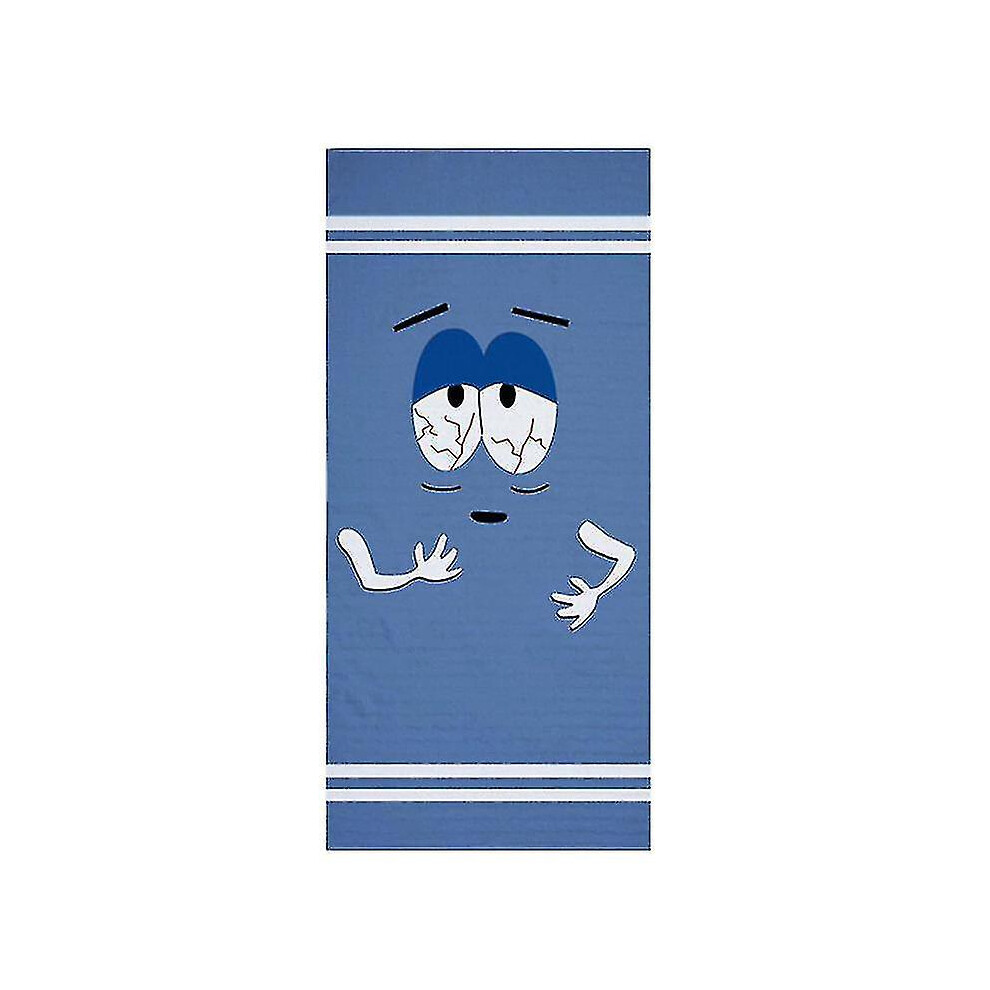 Large Funny Towelie Beach Towel For Adults - Novelty Travel Bath Towels Set For Men - Lightweight Sport Face Towel - 140x70