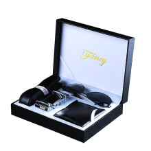 The Best Father's Day Gift For Dad Exquisite Gift Box Three-piece Set Sunglasses Wallet Belt Purely Handmade The Most Sincere Gift From The Child