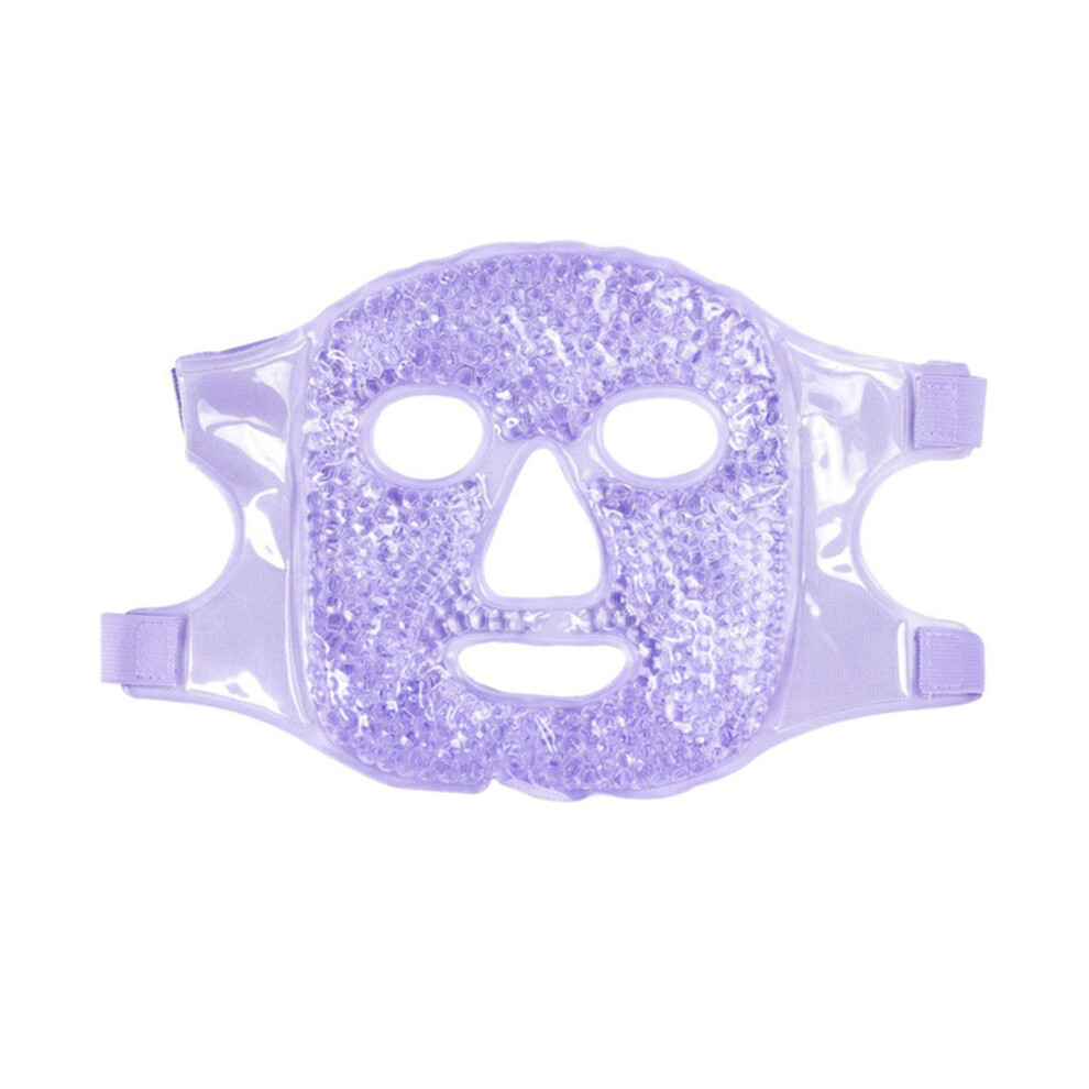 Lilac (Lilac) Ice Mask For Face Pain Relief Reusable Hot Cold Compress Pad Cooling Bead Gel Mask