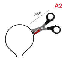 (A2) Halloween Hair Hoop Horror Blood Fake Ax Saws Knife Gothic Headband Prop Decor