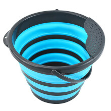(Folding Bucket Portable Household Folding Bucket Outdoor Portable Silicone Plastic Small Bucket) Folding Bucket Portable Household Folding Bucket Outdoor Portable Silicone Plastic Small Bucket