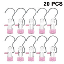 20 Pcs Boot H Clips,laundry Hook Hanging Clothes Pins,less