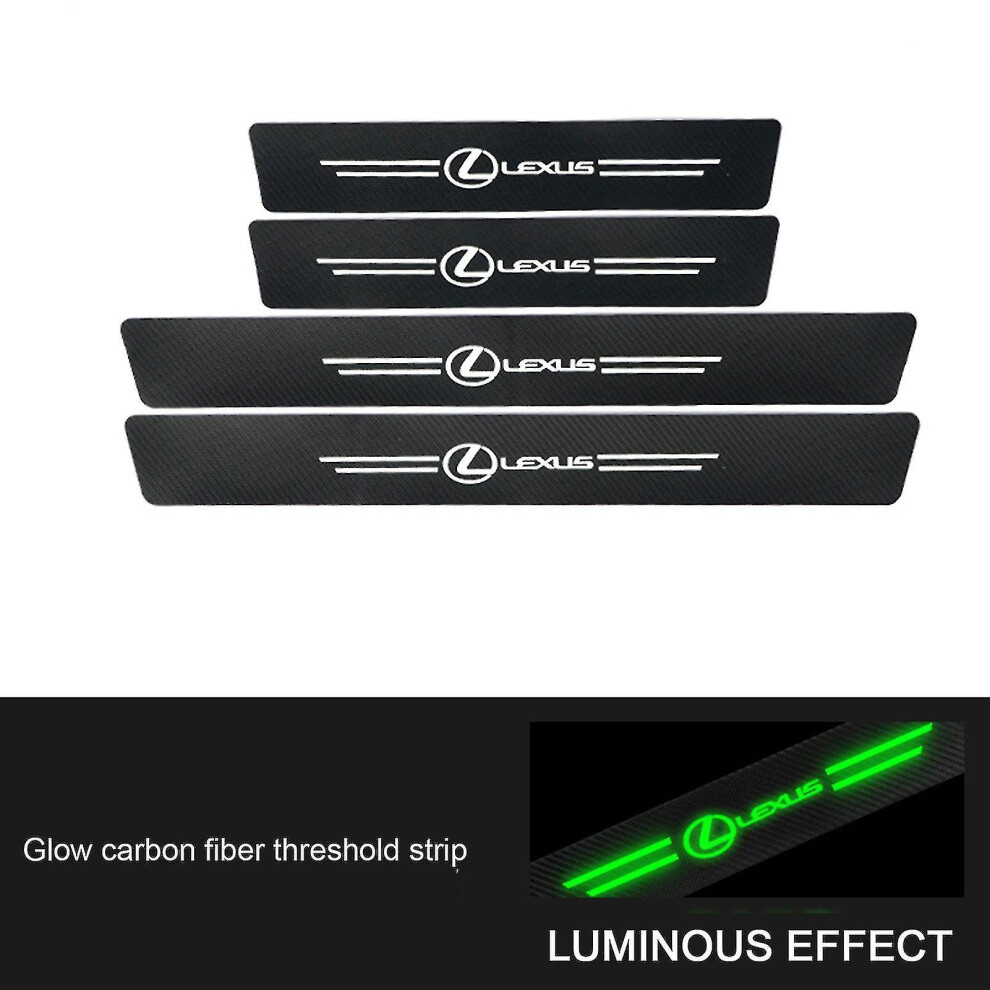 (Lexus 4Pcs) Auto Door Sill Protector Anti-Scratch Door Sill Protector For Automotive Tool Accessories 9353840010595