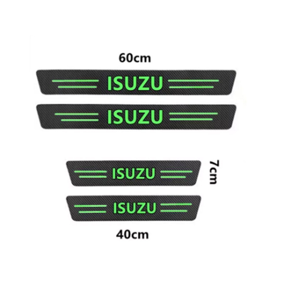 (Isuzu 4Pcs) Auto Door Sill Protector Anti-Scratch Door Sill Protector For Automotive Tool Accessories 9353840010700