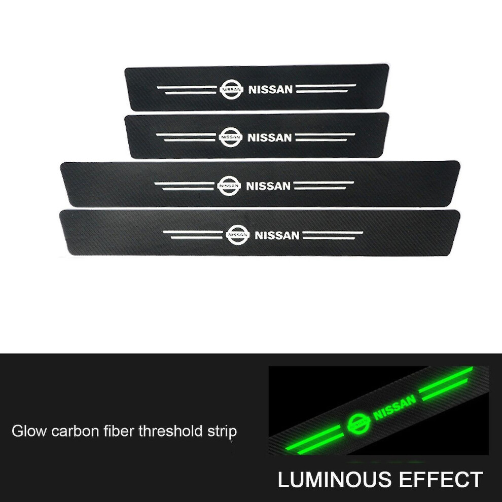 (Nissan 4Pcs) Auto Door Sill Protector Anti-Scratch Door Sill Protector For Automotive Tool Accessories 9353840010748