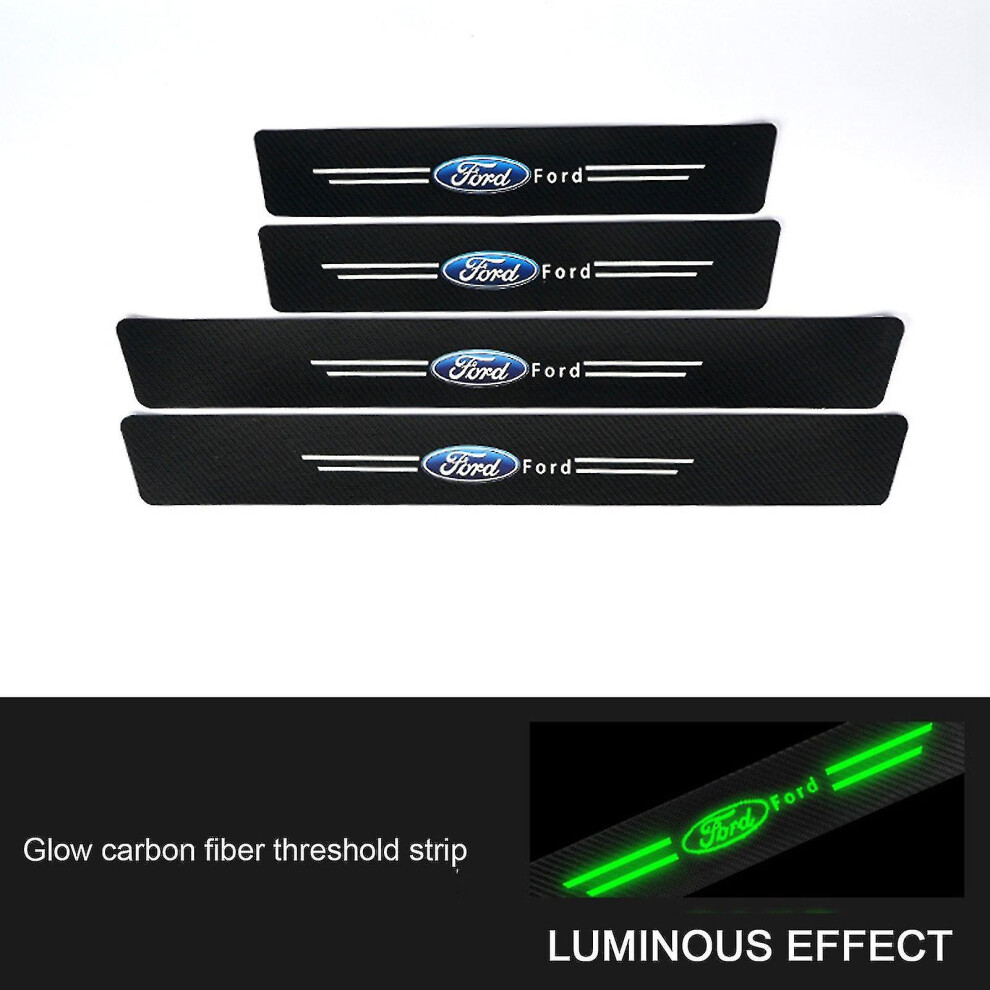 (Ford 4Pcs) Auto Door Sill Protector Anti-Scratch Door Sill Protector For Automotive Tool Accessories 9353840010892