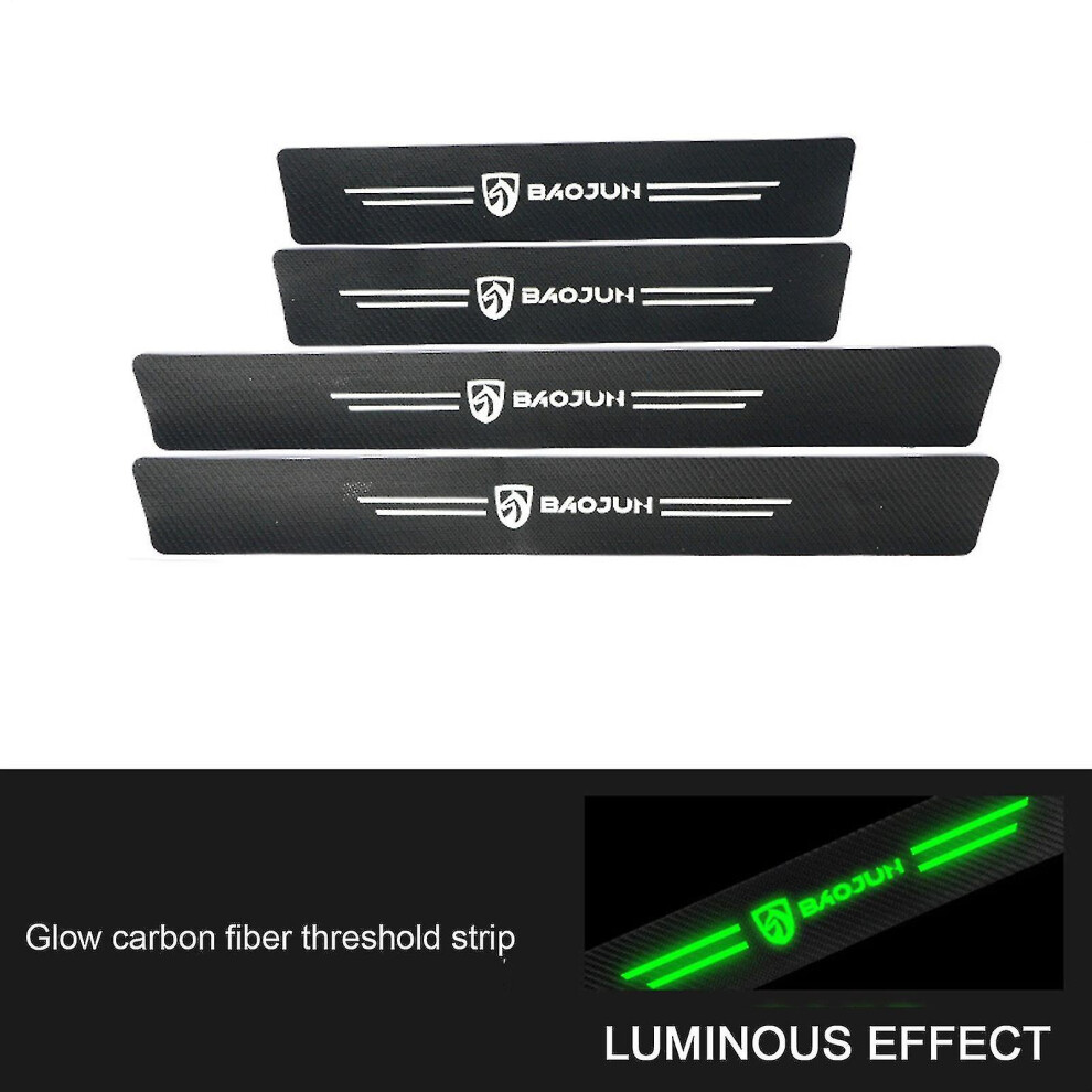 (Baojun 4Pcs) Auto Door Sill Protector Anti-Scratch Door Sill Protector For Automotive Tool Accessories 9353840010946