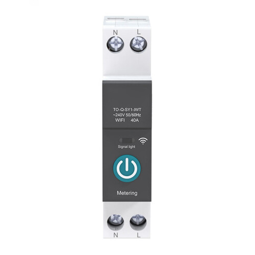 (40A) Wifi Wifi Smart Switch Switch For Tuya App Control Power Measurement 10a-63a 2