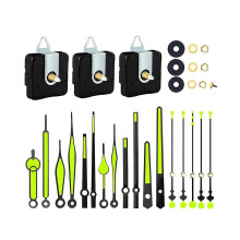 3pcs Quartz Clock Movement Mechanism Parts With 6 Types Luminous Clock Hands Clock Accessories For Clock Repair