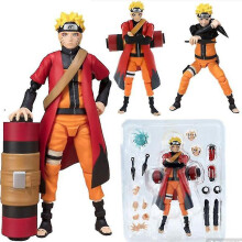Anime Uzumaki Naruto Action Figure Face Change Figurine Movable Joints Cool Toy