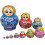 Russian Nesting Dolls, 10-piece Matryoshka Colourful Stacking Toy Doll 1