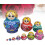 Russian Nesting Dolls, 10-piece Matryoshka Colourful Stacking Toy Doll 2