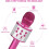 Karaoke Microphone With Speaker - Rose Red 3