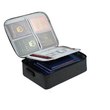 Fireproof Document Bag Waterproof Money Bags Fire Safe Storage Pouch With Combination Lock Cash File