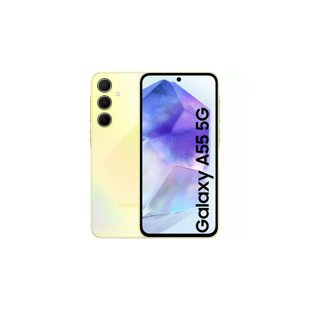 Samsung Galaxy A55 5G Mobile Smart Phone 128Gb Awesome Lemon New 2024 Yellow