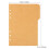 4 Sets/20pcs Kraft Notebooks Page Tabs A5 Binder Inserts Insertable Binder Tabs Binder Dividers Binder Tabs 2