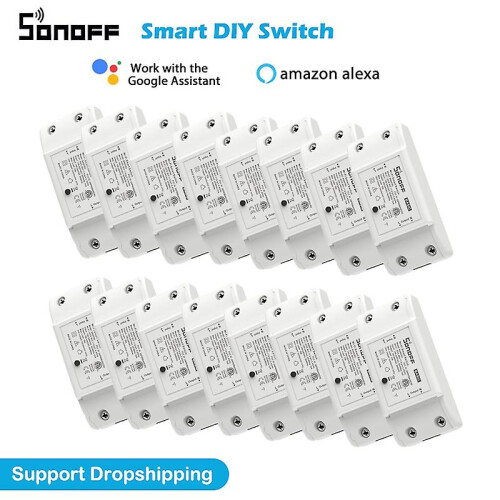 1-20pcs Sonoff Basic R2 10a 2200w Wifi Smart Home Switch Controller Timer