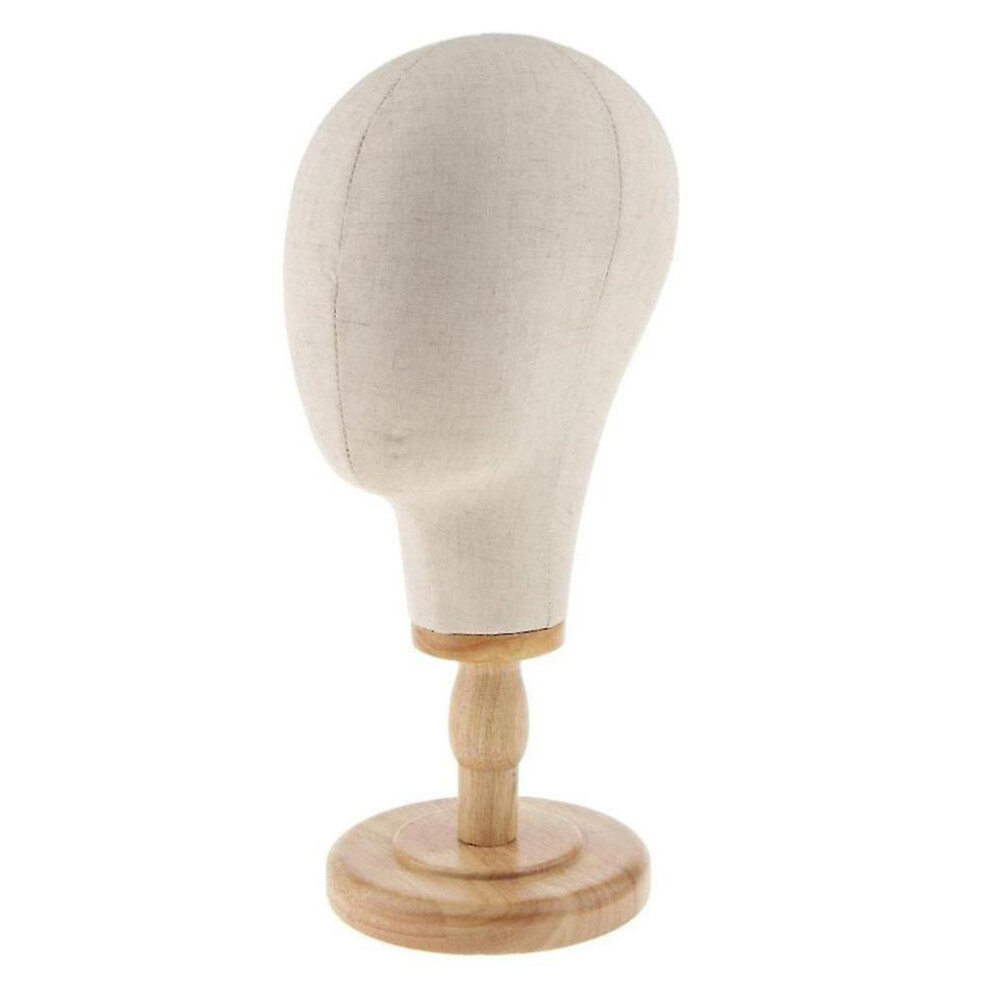 22" Wig Head Canvas Block For Head Mannequin Wig Display Styling Head(,)