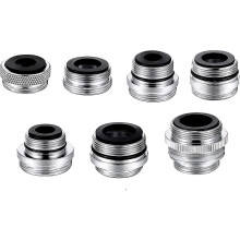 7pcs/set Faucet Aerator Adapter Kit,brass Kitchen Faucet Accessories Adapter Kit, Female To Male Faucet Adapters For Garden Hose, Sink Sprayers,water