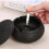 Ceramic Ashtray With Windproof Lid For Indoor Outdoor -black 4