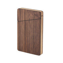 Portable Wooden Business Card Case Men And Women Business Gift Card Holder Portable Walnut Wood